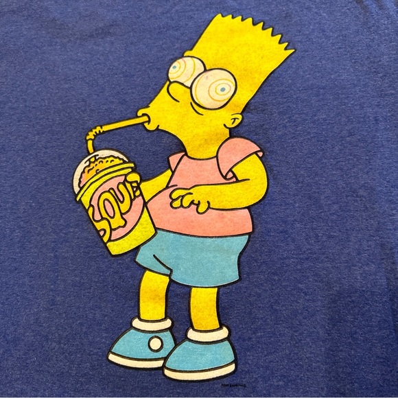 Bart Simpson T-Shirt Size Large Squishy Brain Freeze. - Picture 4 of 6